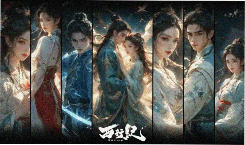 影视剧歌曲调频台主视觉：老式收音机刻度盘与月白色唱针